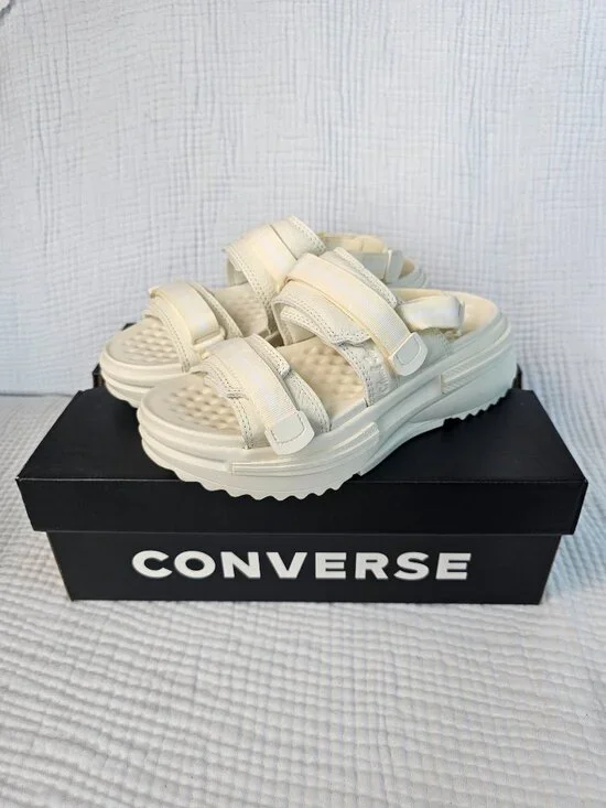 😍NWT😍 Converse Run Star Utility Sandal CX | Egret | Women's 8 / Men's 7 - Picture 9 of 9